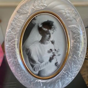 A beautiful crystal picture frame